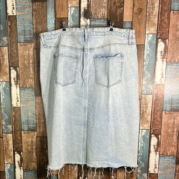 Ava & Viv A-line Light Blue Denim Skirt - Picture 11 of 15